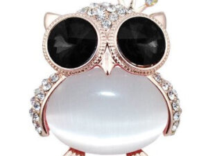 broche hibou en argent pas cher