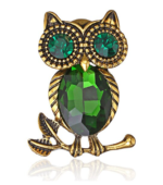 broche hibou chouette luxe cristal swarovski pas cher