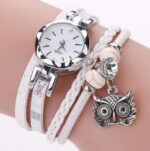 montre bracelets hibou breloque blanc