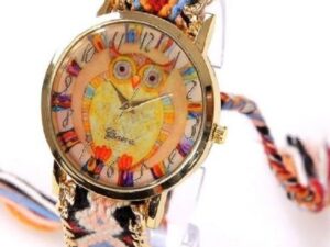 montre macrame hibou femme