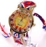 montre hibou macrame femme colore