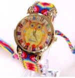 montre tressee colore hibou